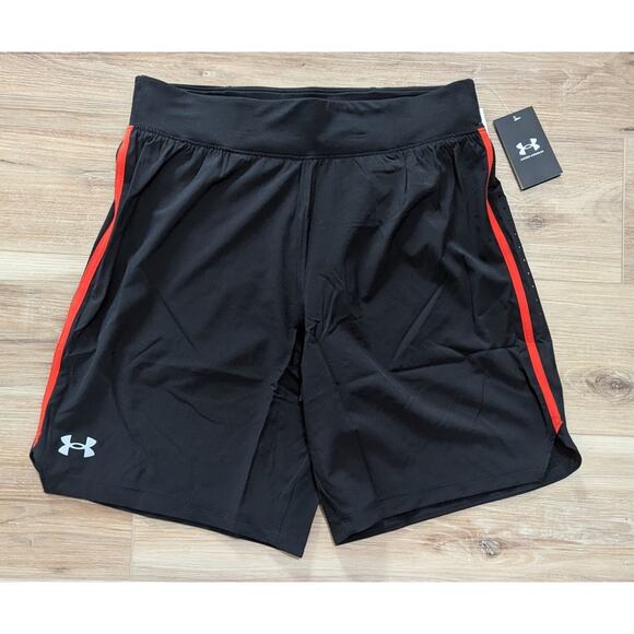 NWT Under Armour Men's UA Speedpocket 9'' Shorts in Black size Large